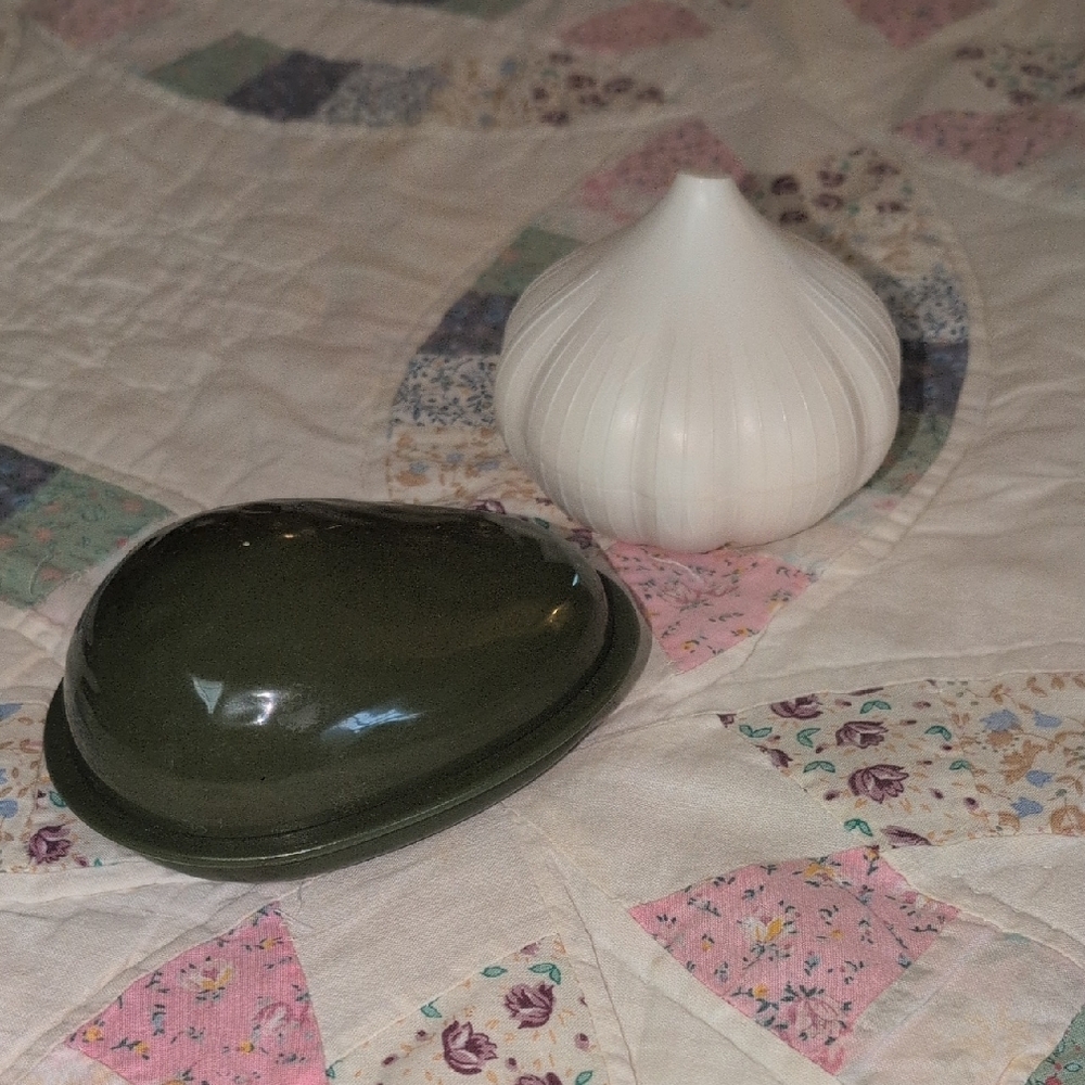 Garlic and Avocado Shaped Storage Containers